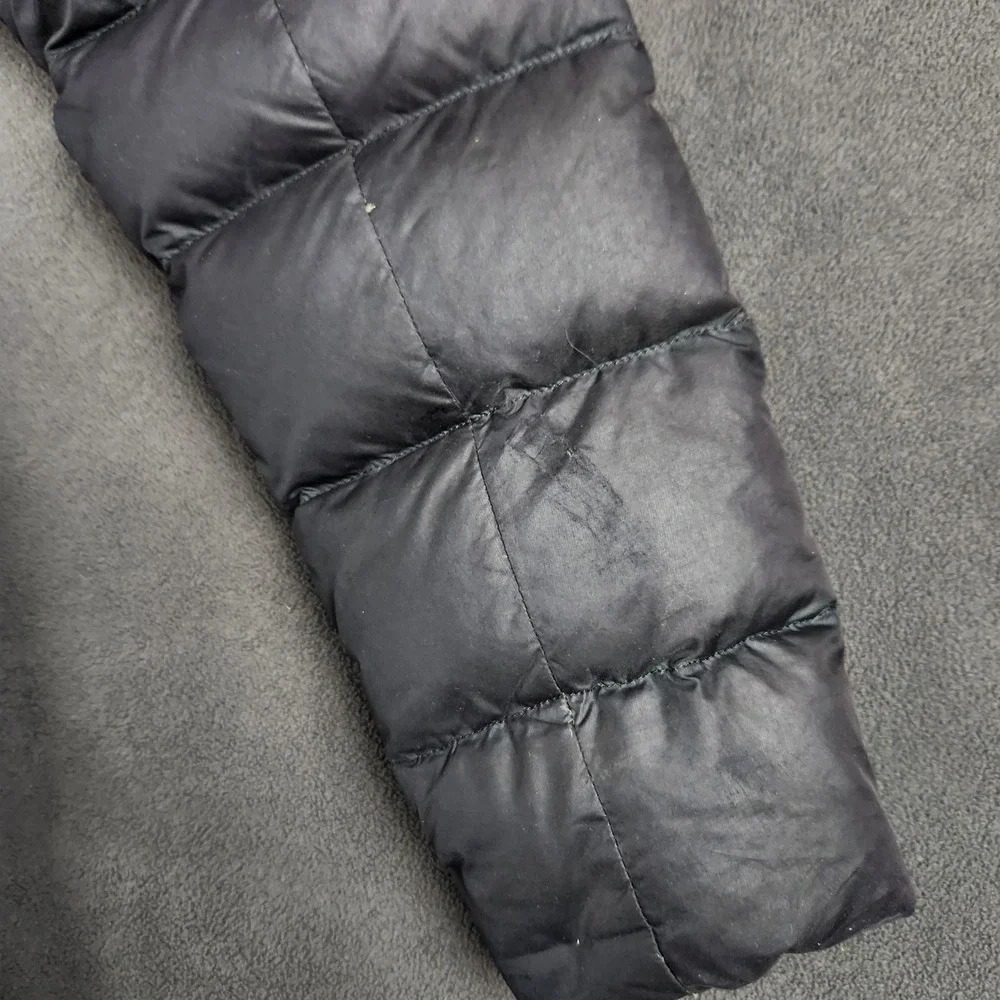 The North Face Paulette Long‎ Puffer Coat Womens XS Black 550 Down Fill Zip Up